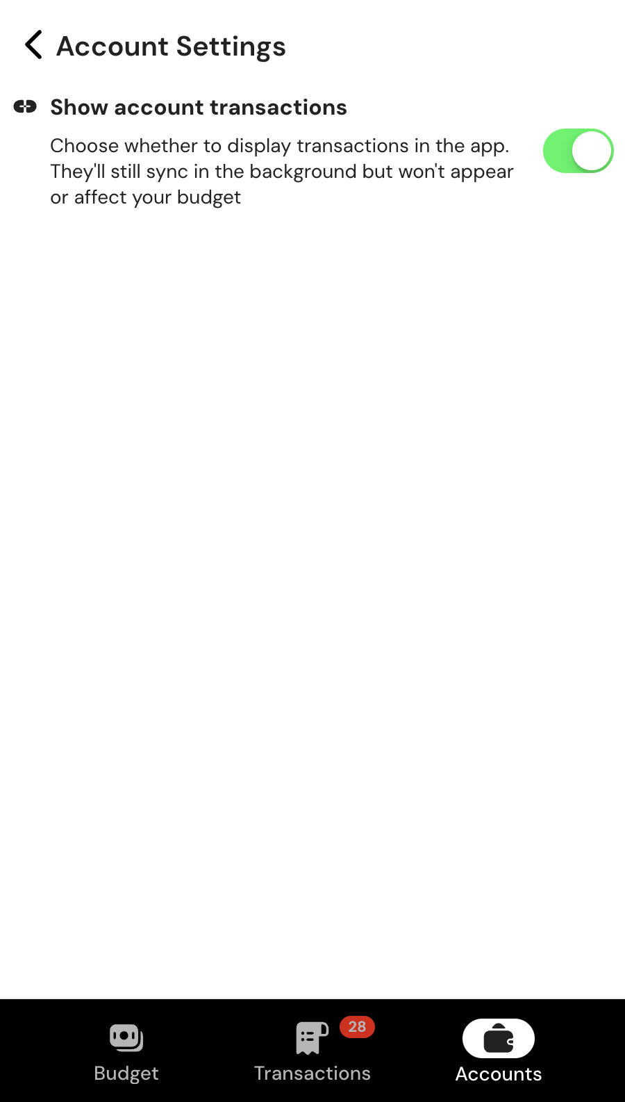 Account Settings Page